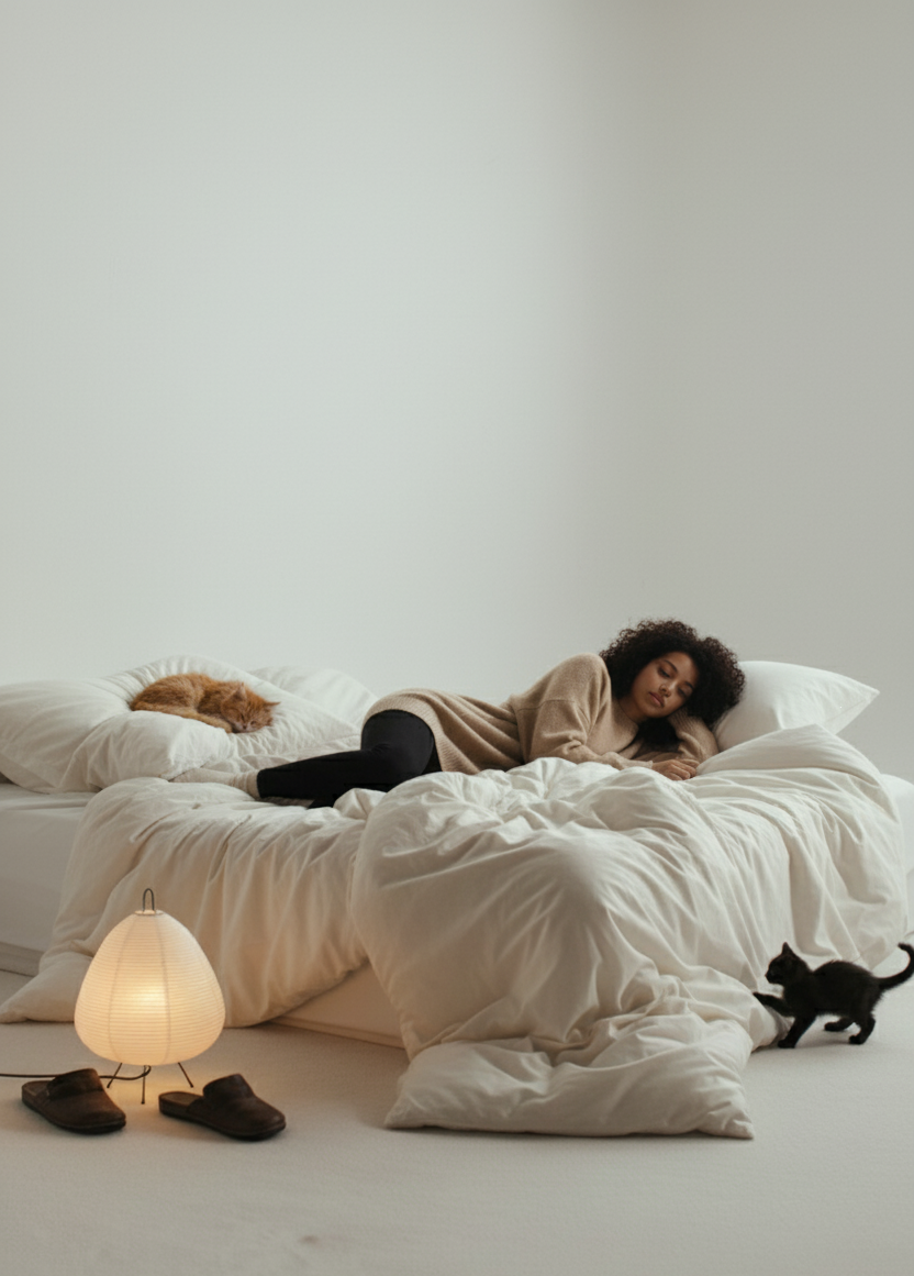 LED Rice Paper Table Lamp - Soft Ambient Lighting for Bedroom & Living Room YVAYA